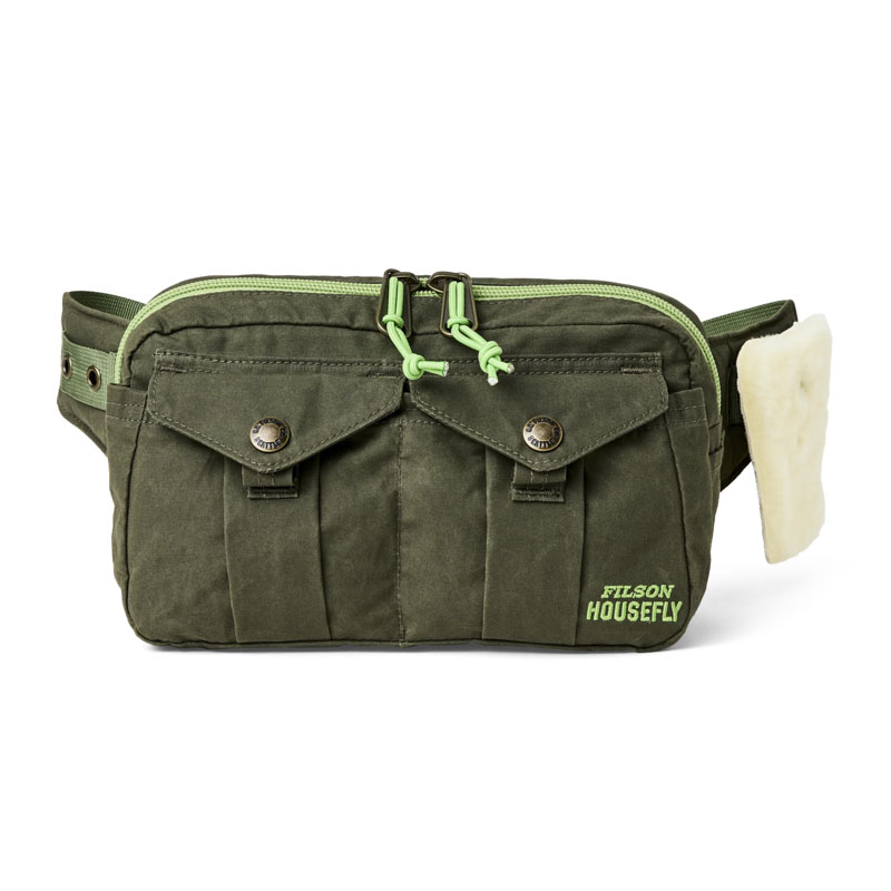 Sac de pêche à la mouche vert Filson 278 Ripstop Waist Pack - Neuf sans